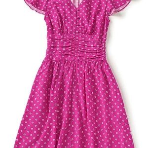 Pink Polka Dot Kids Dress